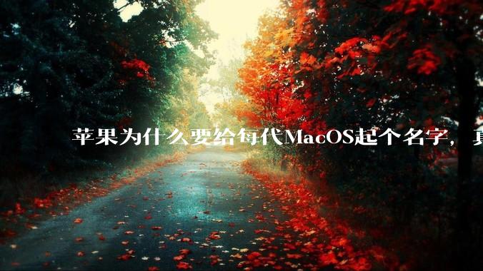 苹果为什么要给每代MacOS起个名字，真以为人们记得住分得清吗？