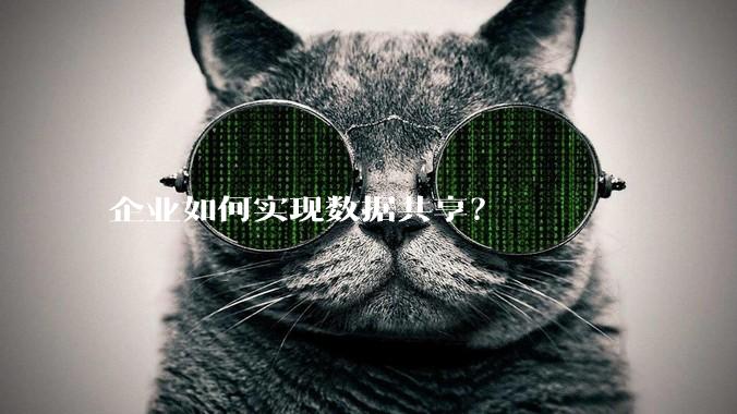 企业如何实现数据共享？